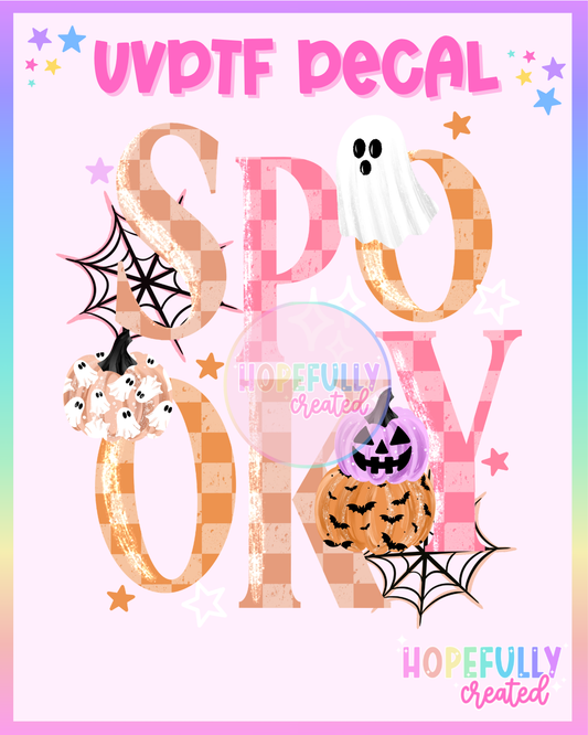 Spooky UVDTF Decal