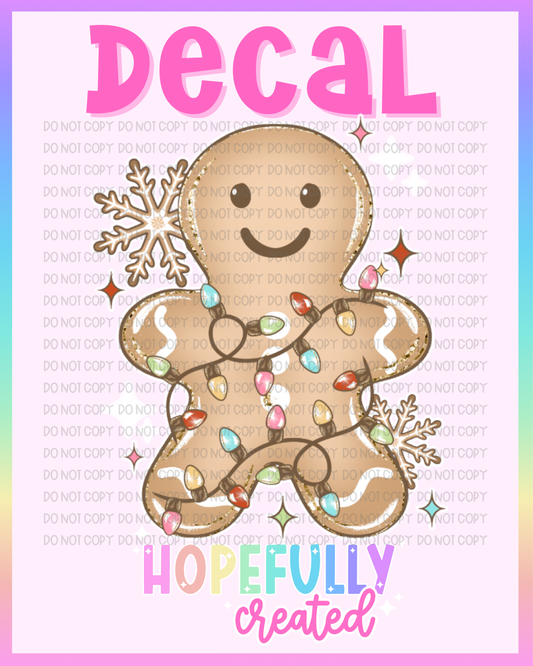 Christmas Gingerbread Decal-1191