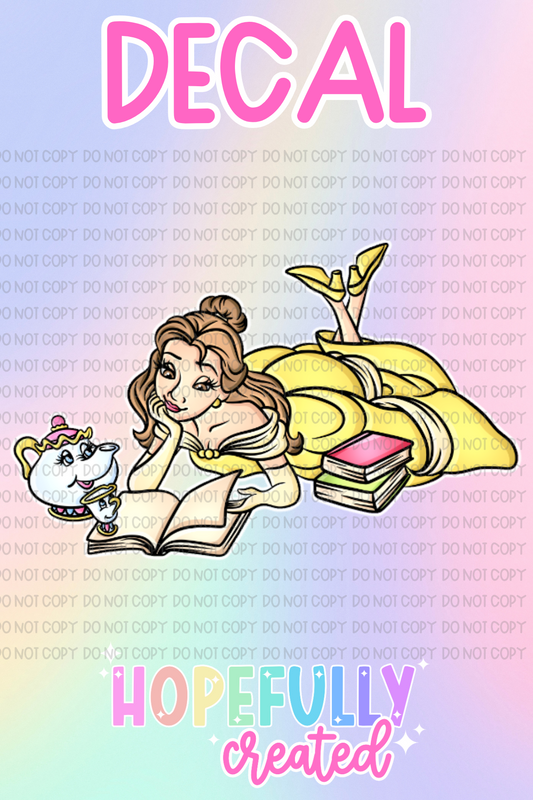 Princess Belle Decal-819 VIP