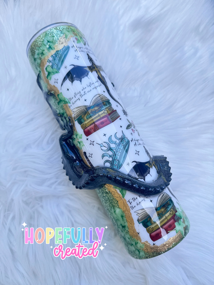 Dragon Book Inspired Tumbler *GREEN (Made to Order) TAT 4-6 weeks!