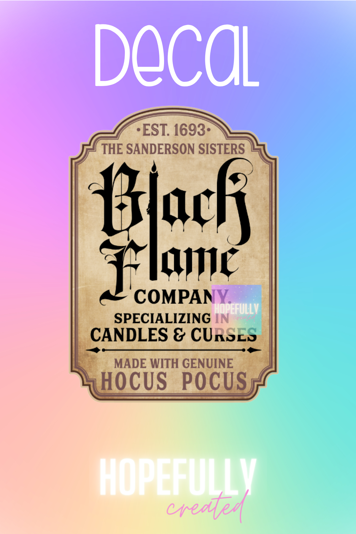 Black Flame Decal-5