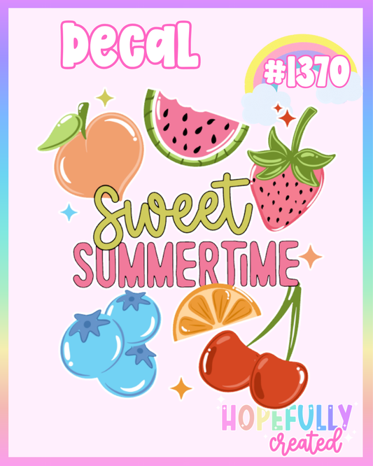 Sweet Summertime Decal-1370
