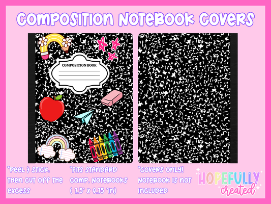 School Doodles Composition Notebook Cover