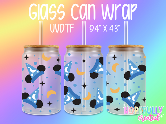 Magical Mouse UVDTF Glass Can Wrap