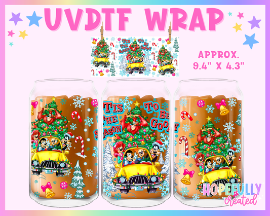 Christmas Goof UVDTF Glass Can Wrap