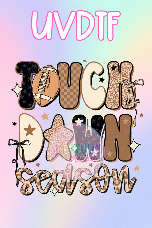 Touch Down Season UVDTF Decal