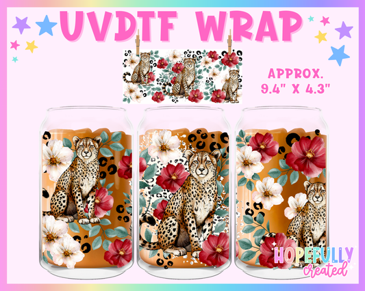 Leopard UVDTF Glass Can Wrap