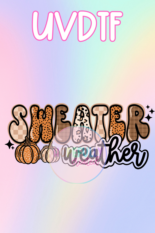 Sweater Weather UVDTF Decal