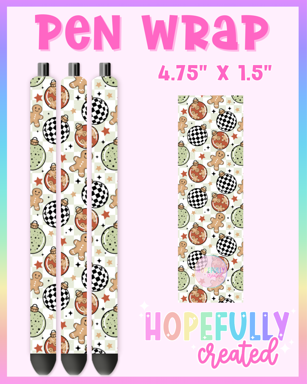 Gingerbread Ornaments Vinyl Collection - 3319