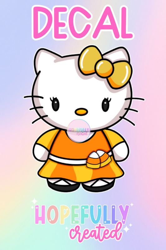Candycorn Kitty Decal-408 VIP