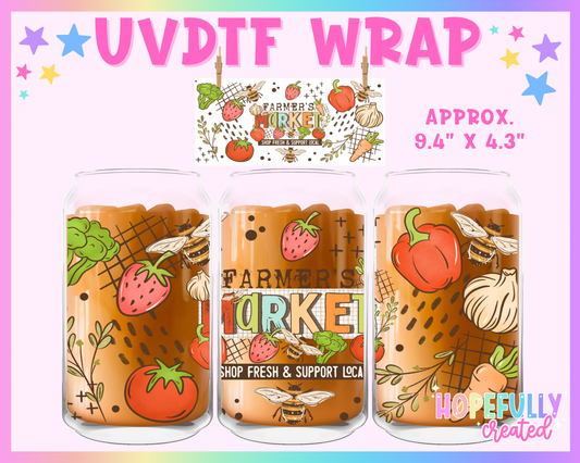 Market UVDTF Glass Can Wrap