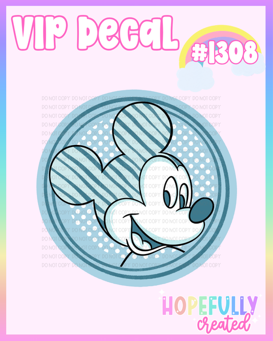 Blue Mouse Decal-1308 VIP