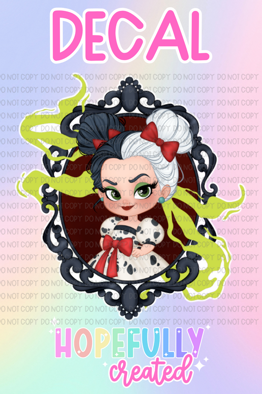 Cruella Decal-848 VIP