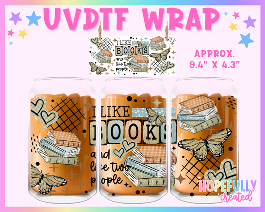 Books UVDTF Glass Can Wrap