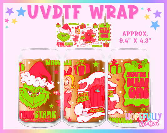 Mean One UVDTF Glass Can Wrap
