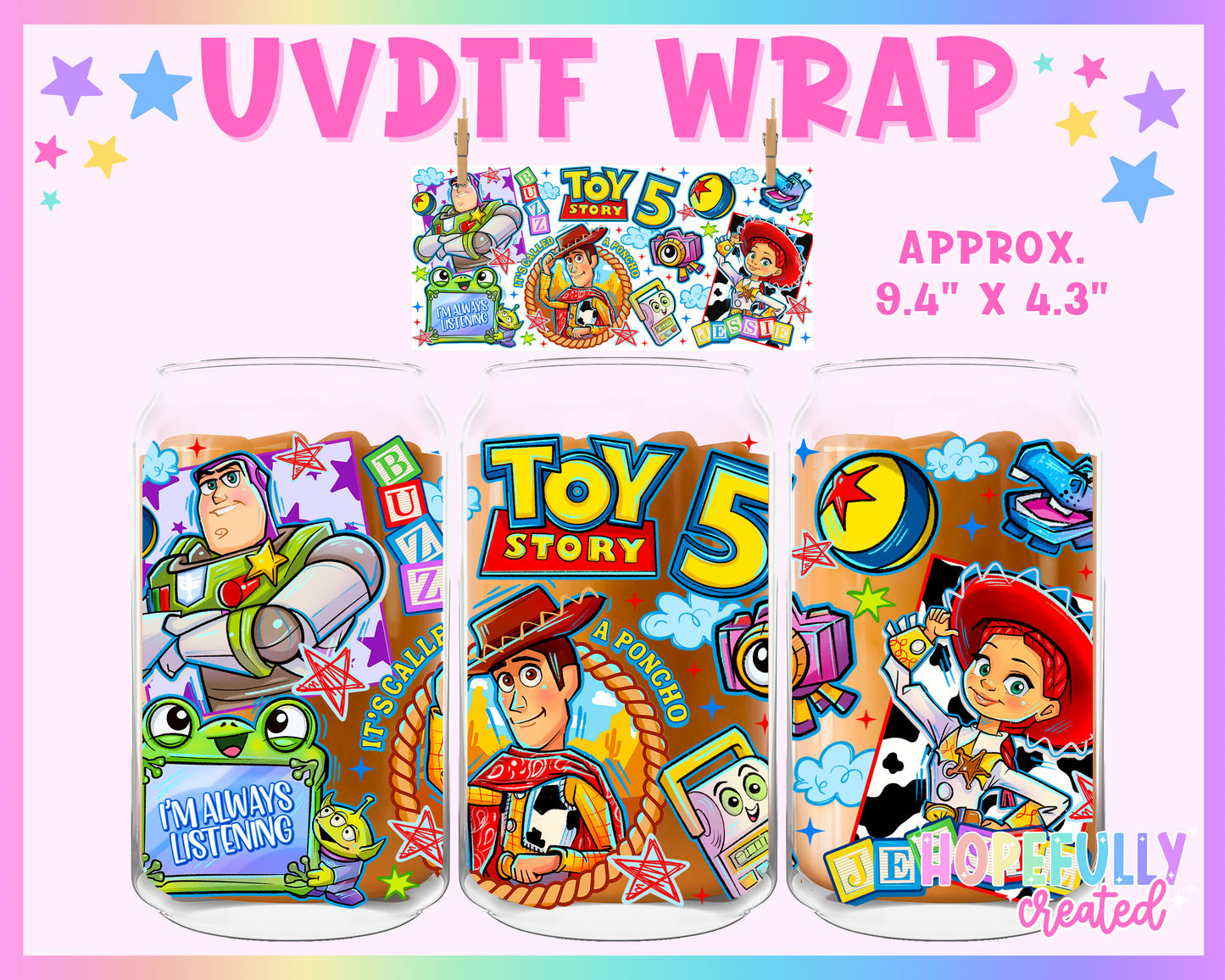 Toys UVDTF Glass Can Wrap