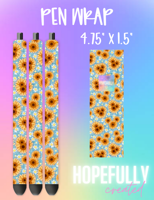 Sunflower Pen Wrap-1192