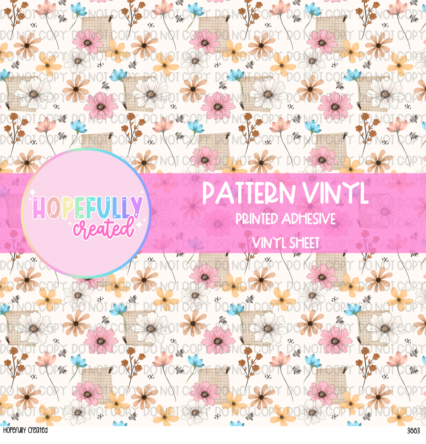 Floral Vinyl Collection - 3663
