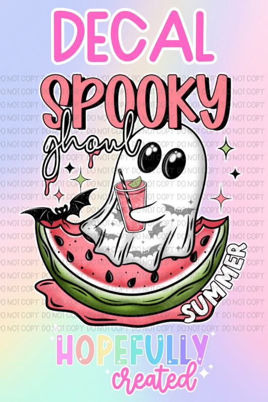 Spooky Ghoul Summer Decal-858