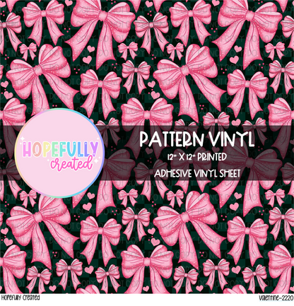 Valentine Pink Bows Vinyl Collection-2220