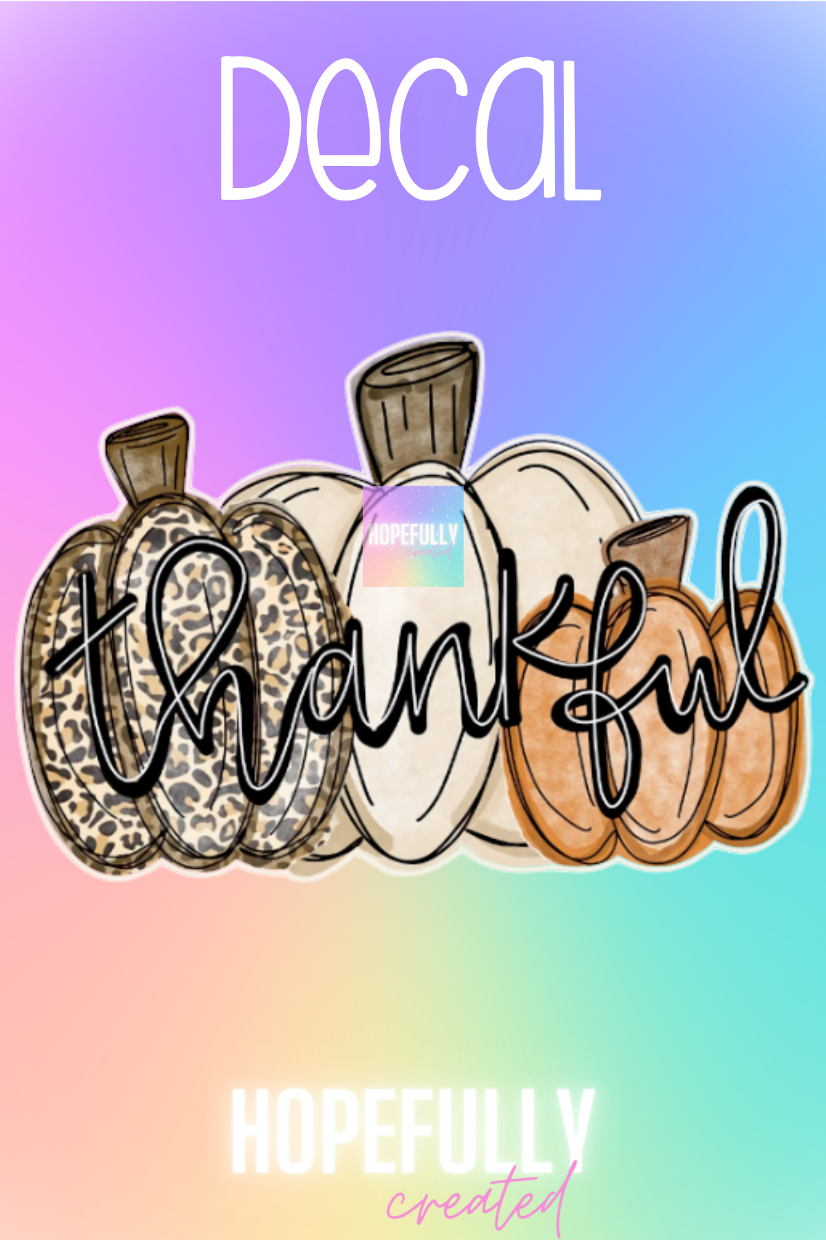 Thankful Pumpkins Decal-38