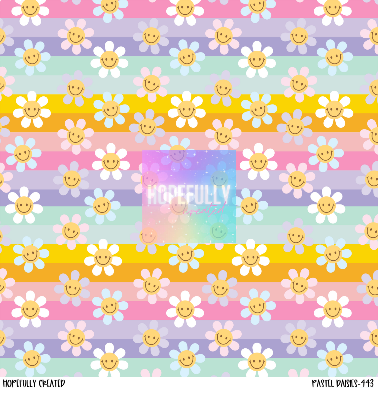 Pastel Daisies 12x12 - 443