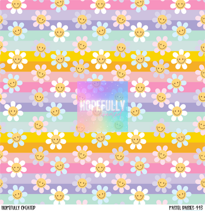 Pastel Daisies Vinyl Collection- 443