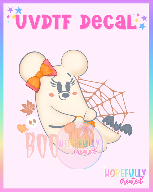 Ghost Girl UVDTF Decal