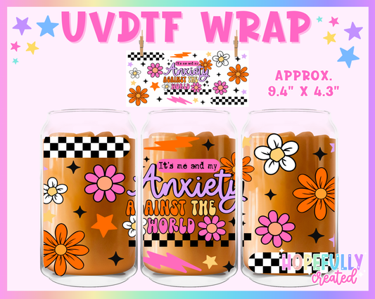Anxiety UVDTF Glass Can Wrap
