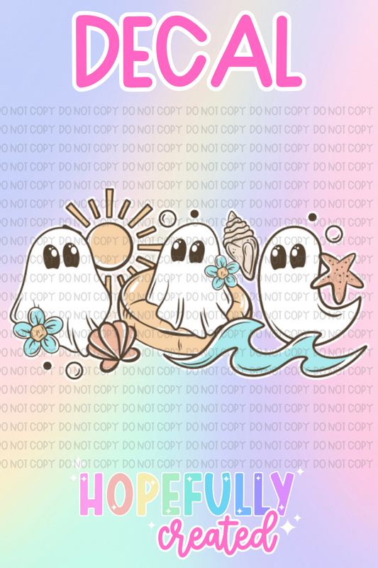 Beach Ghosts Decal-861