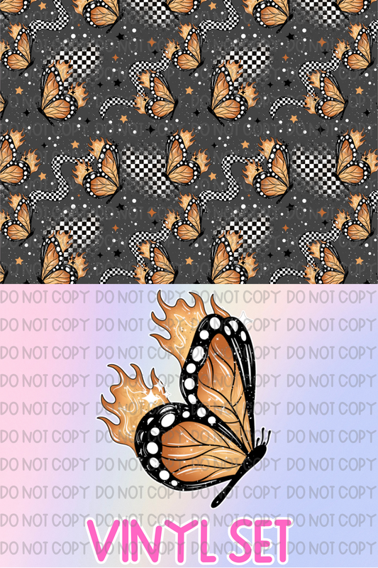 Checker Butterfly Vinyl Set