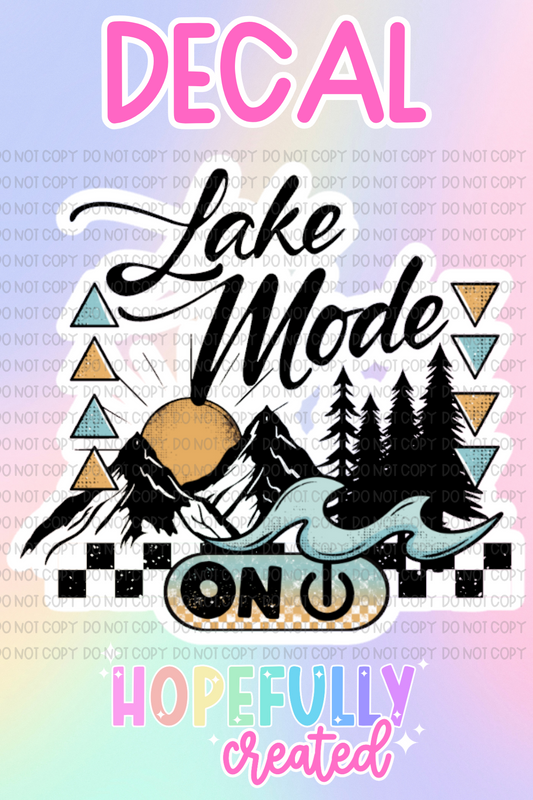 Lake Mode Decal-865