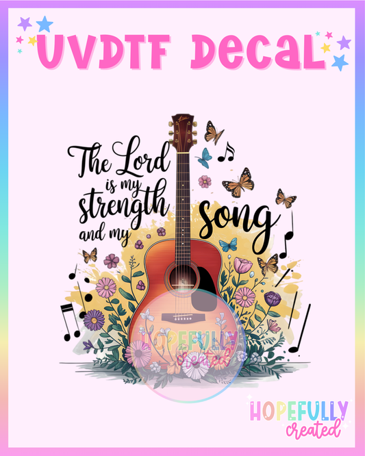 Faith Guitar UVDTF Decal