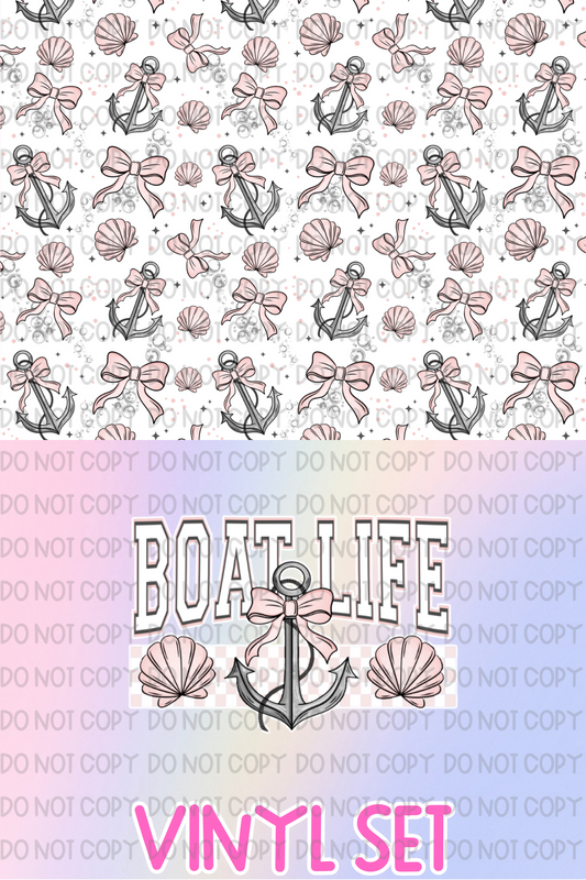 Boat Life Vinyl Set