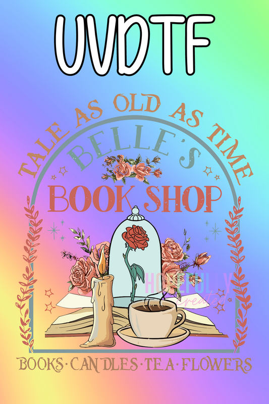 Belle's Book Shop UVDTF Decal