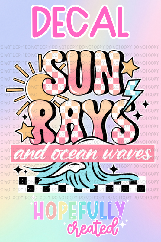 Sun Rays Decal-867