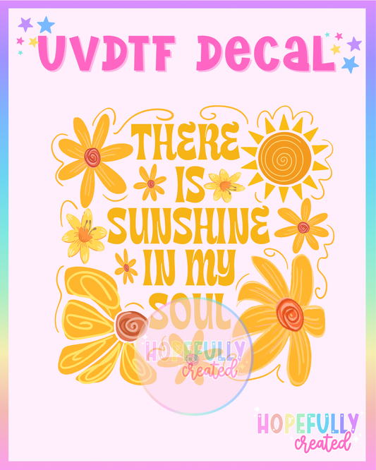 Sunshine Soul UVDTF Decal