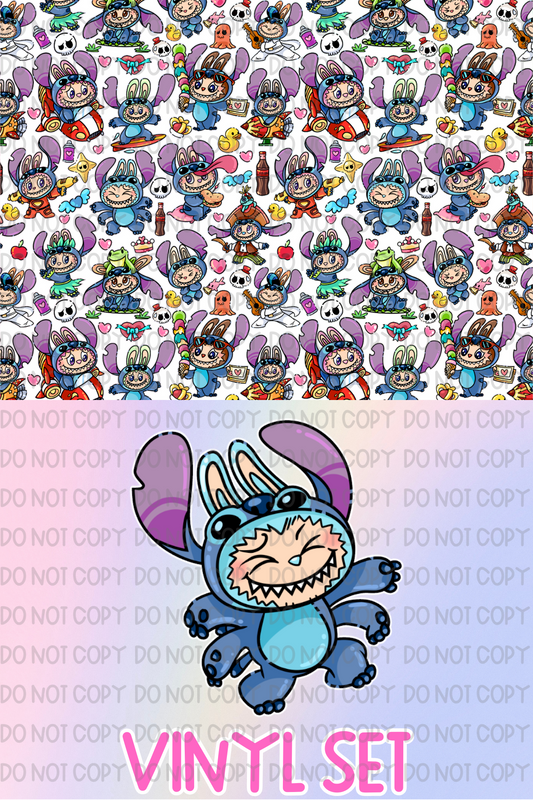 Alien Labubu Vinyl Set