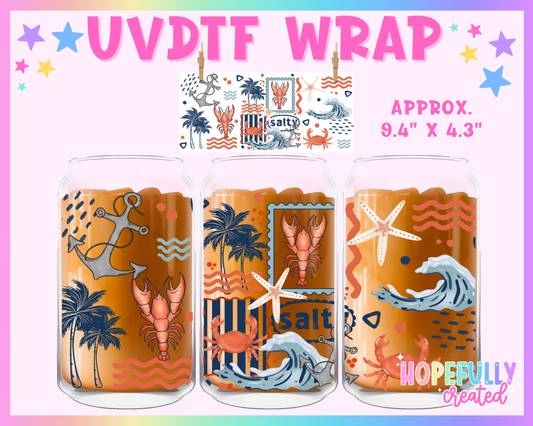 Salty UVDTF Glass Can Wrap