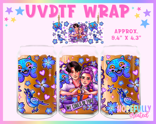 Kpop UVDTF Glass Can Wrap