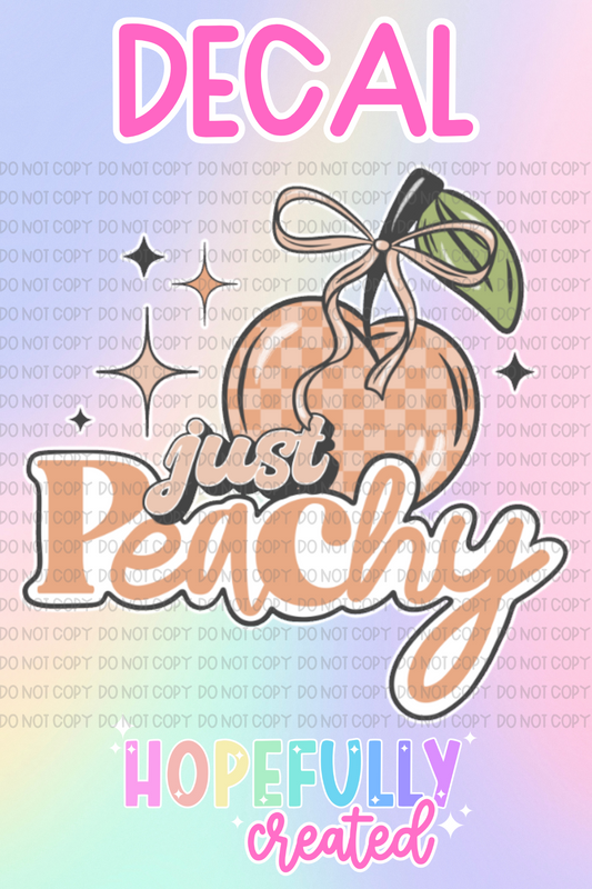 Just Peachy Decal-873