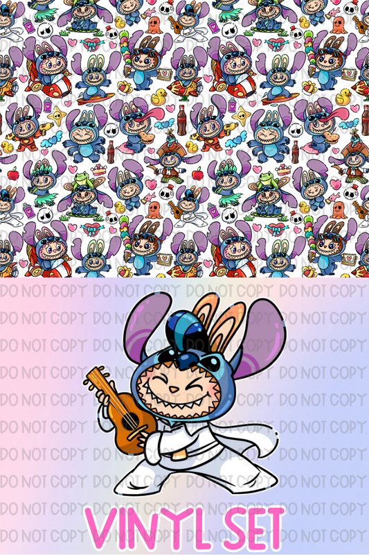 Alien Labubu Vinyl Set