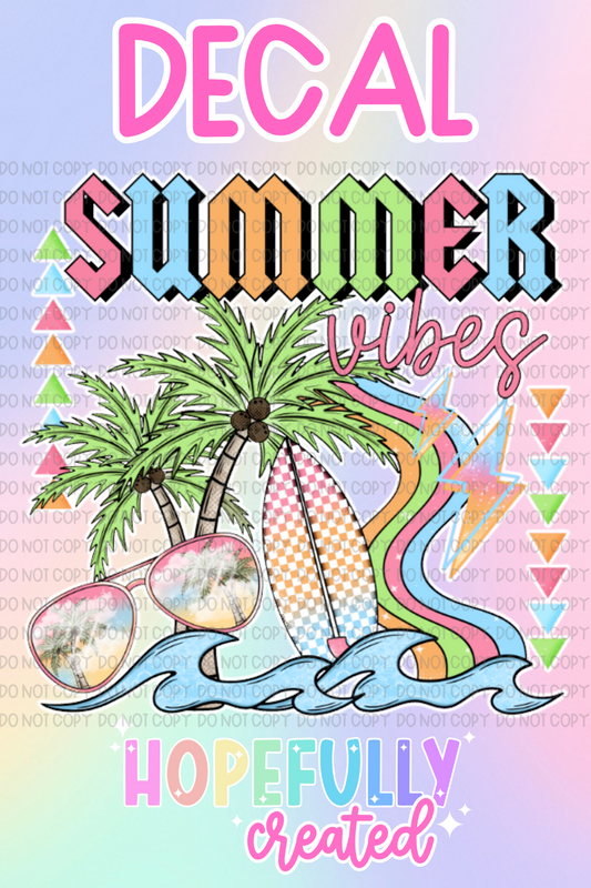 Summer Vibes Decal-874