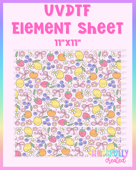 Fruits UVDTF Element Sheet