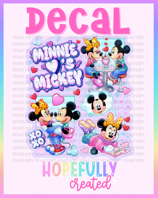 Mouse Love Decal-1249 VIP