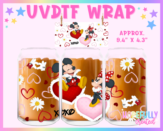 Xoxo Mice UVDTF Glass Can Wrap