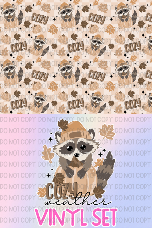 Cozy Raccoon Vinyl Set
