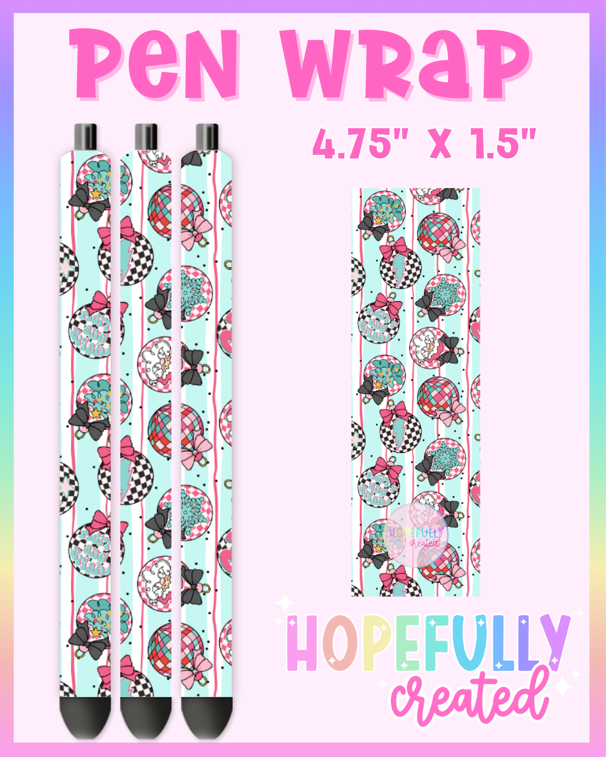 Christmas Ornaments Vinyl Collection - 3354