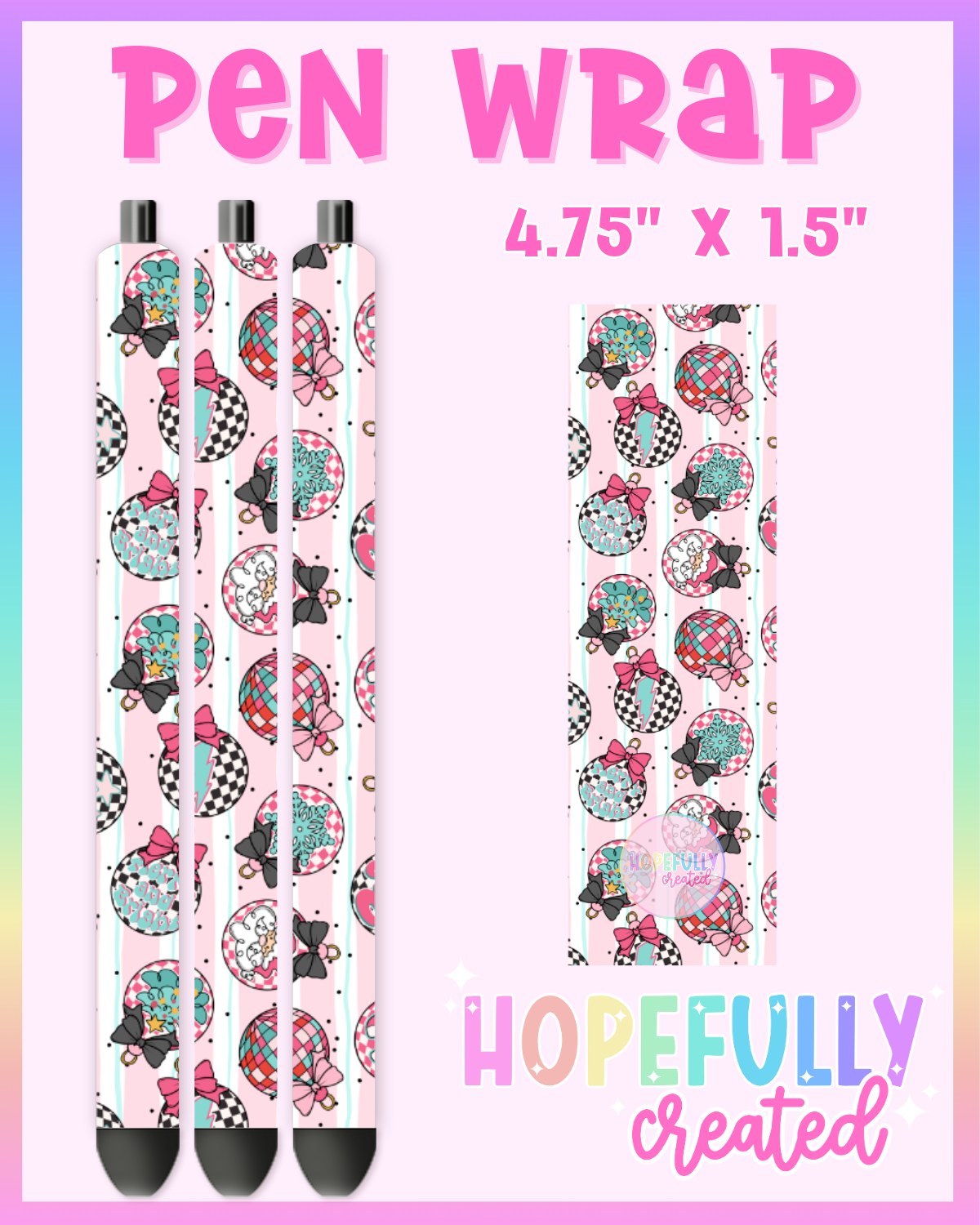 Christmas Ornaments Vinyl Collection - 3355