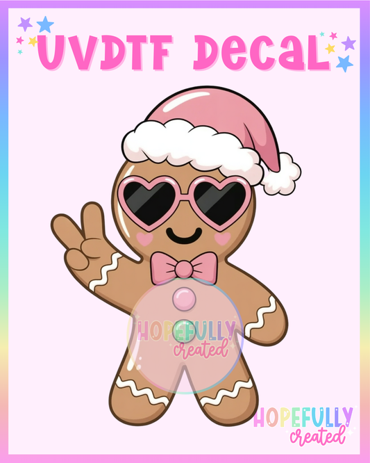 Gingerbread UVDTF Decal